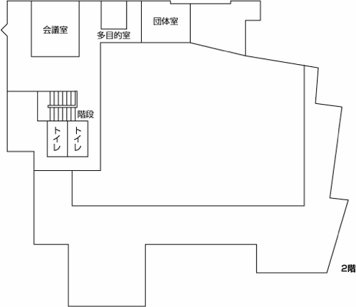 小郡図書館2階配架図